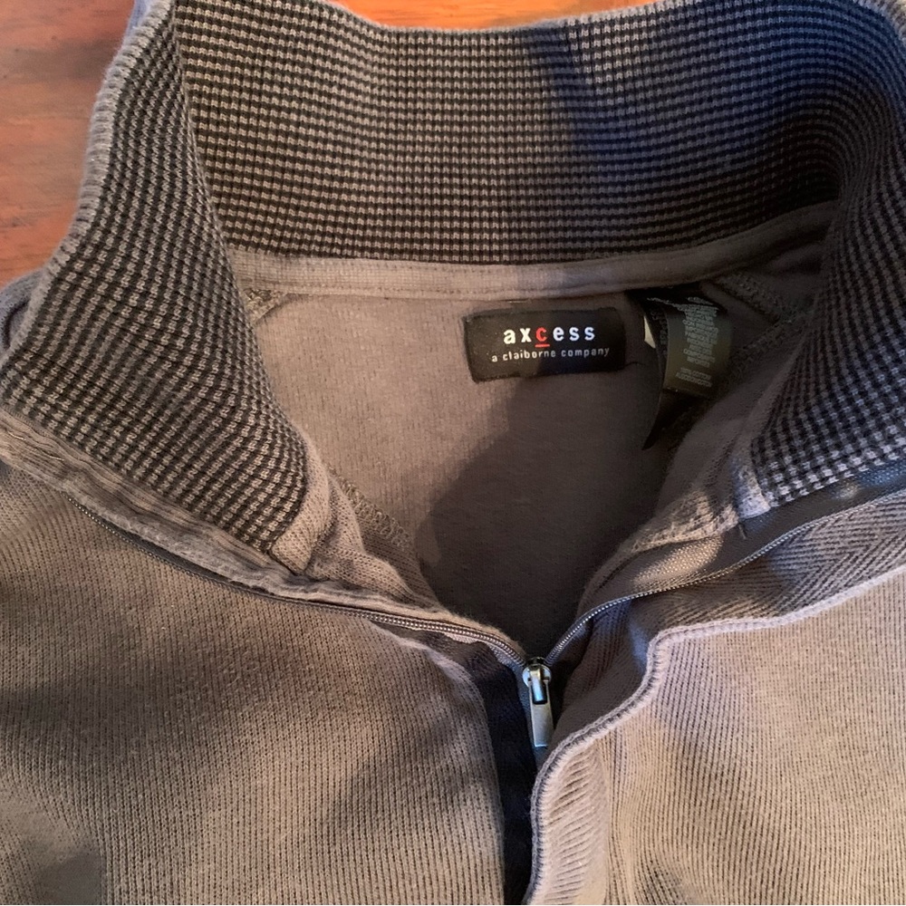 Axcess extra extra large, gray, zip up neck, pull over - Picture 4 of 8